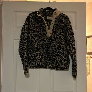 American eagle sherpa quarter button up